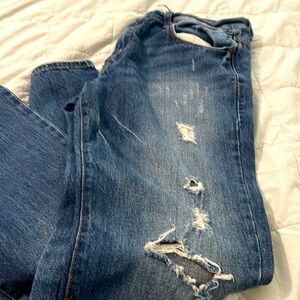 New without tag Distressed Aeropostale Essex  straight Leg Men’s 33 X 32 Jeans l